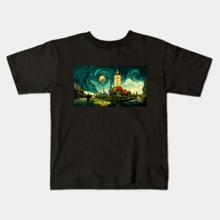 The Sky of Vincent Van Gogh (day12） Kids T-Shirt